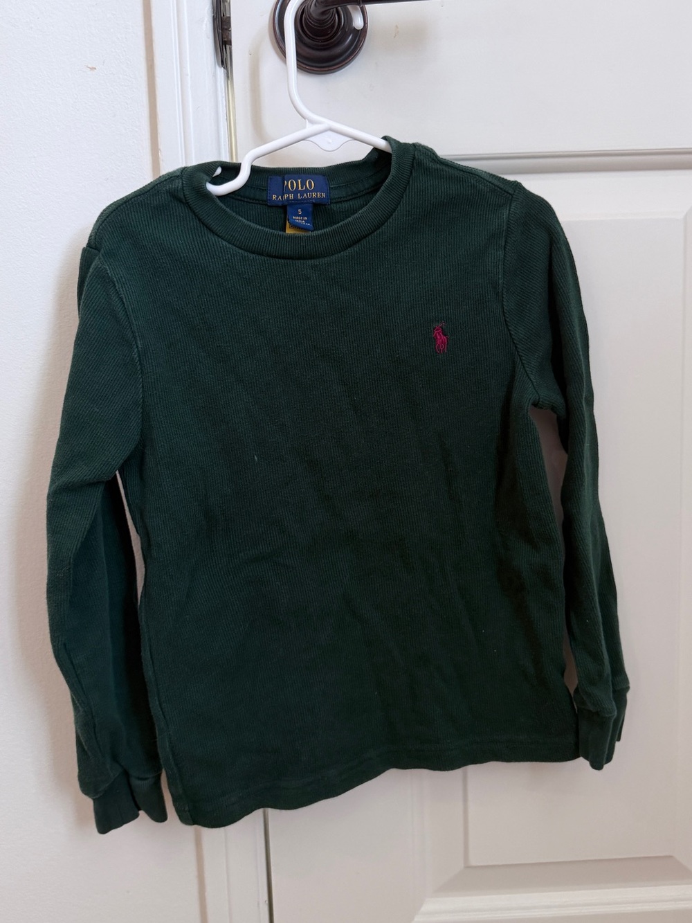 Polo by Ralph Lauren Forest Green Long-Sleeve Crew Tee
